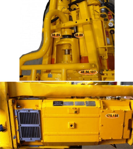 MOTOR ASSY, DRILL AC-575, VAC (RH) (400 HP)